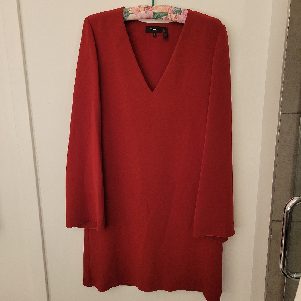 Theory Red Dress long sleeve